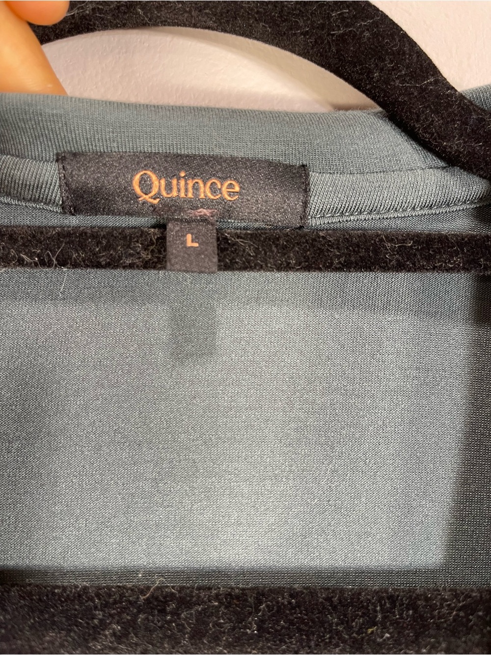 Quince Tencel Jersey Midi Wrap Dress Size L Color Dark Olive - Picture 6 of 11